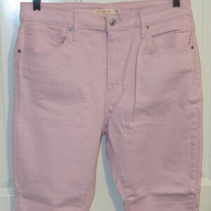 Levi's 721 High Rise Skinny Jeans 32 Light Pink